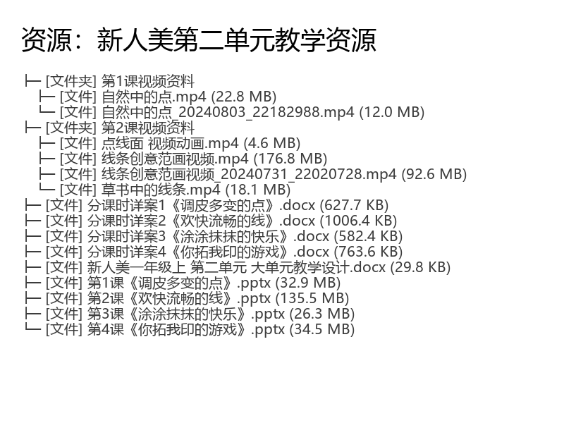 新人美第三单元教学资源